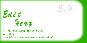 edit herz business card